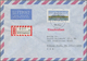 Delcampe - Bundesrepublik Deutschland: 1955/1998, Post Nach Übersee, Partie Von Ca. 270 Briefen Und Karten Nach - Colecciones