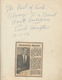 Autographen: 1956-1963, Gästebuch Des Travestie-Cabarets Bar-Celona In Hamburg, Gegründet 1948 Von J - Andere & Zonder Classificatie
