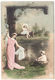 CPA Alphabet Carte, Femme Et Enfants Lettre " F ", Ungel. - Sonstige & Ohne Zuordnung