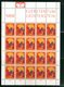 LIECHTENSTEIN - FOGLIO INTERO COMPLETO - NON PIEGATO - MNH LUSSO - 1967 - FUERSTENTUM - Definitives Religion 9v - Blocchi & Fogli