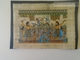 KA403.19 PAPYRUS ÉGYPTIEN - Peinture De Qualité, Collée Sur Du Carton Noir 15X20cm - Fishing - Pecheurs - Art Africain