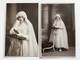 2x Portrait Foto AK Madschen Fille Communion Fashion Mode Secretan Paris De Bels - Sonstige & Ohne Zuordnung