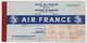 AIR FRANCE AIRLINES PASSENGER TICKET 1957 - Europe