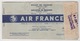 AIR FRANCE AIRLINES PASSENGER TICKET 1957 - Europe