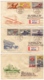 MG200)CECOSLOVACCHIA 1959 Lotto 6 FDC Raccomandate Viaggiate 5 Serie Cpl - Storia Postale