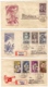 MG200)CECOSLOVACCHIA 1959 Lotto 6 FDC Raccomandate Viaggiate 5 Serie Cpl - Storia Postale