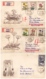MG209)CECOSLOVACCHIA 1960 Lotto 6 FDC Raccomandate Viaggiate 4 Serie Cpl Flowers -Birds -Posta Aerea - Storia Postale