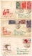 MG212)CECOSLOVACCHIA 1961  Lotto 6 FDC Raccomandate Viaggiate 4 Serie Complete Puppets - Storia Postale