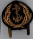 Écusson De Casquette Officier De Marine Avec Accroche Type Années 1960 - France - 2 Scans - Bateaux