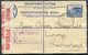 1940 South Africa Springbok Uprated Registered Letter - LUCERNE SWITZERLAND. Censor - Covers & Documents