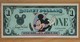 Etat-Unis D'Amérique 1 Disney Dollar 1987 Revers Château - Collections