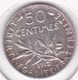 50 Centimes Semeuse 1912, En Argent - Autres & Non Classés