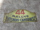 PLAQUE 44 RALLYE AVESNOIS-CAMBRAISIS - Other & Unclassified