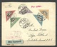 Estland Estonia 1925 Flugpostbrief Michel 48 - 52 B Etc Nach Riga Lettland - Estland