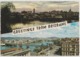 Australia QUEENSLAND QLD River Views Bridges Ships BRISBANE Greetings Dual View Engelander Kruger 794/13 Postcard 1960s - Brisbane