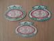 LOT DE 3 ECUSSONS TISSUS R&S SPEZIALITATEN - Ecussons Tissu