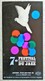 SUPERBE AFFICHE ORIGINALE ANCIENNE 1966 7è FESTIVAL INTERNATIONAL DU JAZZ ANTIBES JUAN LES PINS Illustrateur G. Hage - Posters