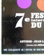 SUPERBE AFFICHE ORIGINALE ANCIENNE 1966 7è FESTIVAL INTERNATIONAL DU JAZZ ANTIBES JUAN LES PINS Illustrateur G. Hage - Posters