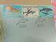 Malaysia 2004 2 Combo FDC Stamps Marine Life Series VI Ocean Underwater Life Octopus Whale Dolphin - Malaysia (1964-...)