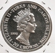 TURKS END CAICOS 5 CROWNS 40th Anniversary - Reign Of Elizabeth II RARE - Turks And Caicos Islands