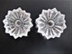 LOT DE DEUX BOUGEOIRS EN VERRE - 9 X 2,5 Cm. - C9 - Glass & Crystal