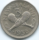 New Zealand - Elizabeth II - 1956 - 3 Pence - KM25.2 (With Shoulder Strap) - New Zealand