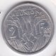 ILE DE LA REUNION. 2 FRANCS 1973 . ALUMINIUM - Reunion