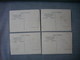 Lot De 4 Cartes Illustrées Signé CARLIER  -  Histoire De FRANCE  -  Numéros 3 - 4 - 5 - 6  - - Histoire