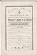 Baronne Tahon De La Motte Née De Preud'Homme D'Hailly Vicomtesse De Nieuport Dédédée Au Chateau Papignies En Gondregnies - Obituary Notices