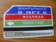 Phonecard Myanmar - Myanmar