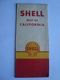 SHELL. MAP OF CALIFORNIA - USA, 50s. - Other & Unclassified