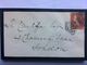 GB 1870 Mourning Cover Southampton To London Marks Tied With 1d Red Plate 121 - Covers & Documents