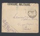 Guerre 14-18 Poste Militaire Belge TAD Bilingue Du 22/8/1917 Vers Paris Bande Censure Militaire 133 133 - Guerre De 1914-18