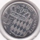 MONACO. 1/2 FRANC 1965 RAINIER III - 1960-2001 Nouveaux Francs