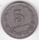 Argentine 5 Centavos 1905 KM# 34 - Argentine