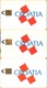 Croatia -TKCH 1A/B/C. Croatia, Logo, 3 Cards Set, Flag, 5000/20,902/50,248ex, 100u, 1991-92-93, Used As Scan - Kroatien