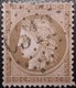 FRANCE Y&T N°58d Cérès 10c Brun Foncé Sur Rose. Fond Ligné. Oblitéré Losange G.C N°6312 Lille (Moulinlille) - 1871-1875 Ceres