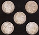 LOT 10 FRANCS 1930 1931 1932 1933 1934 FRANCE Turin - Argent / Silver - 5 Pcs - Autres & Non Classés