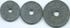 Luxembourg - Marie Adelaide - 1915 - 5 & 10 Centimes; 1916 - 25 Centimes - Zinc (KMs 27-29) - Luxembourg