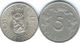 Luxembourg - Charlotte - 5 Francs - 1949 - KM50 & 1962 - KM51 - Luxembourg