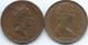 New Zealand - Elizabeth II - 2 Cents - 1975 (KM32) & 1987 (KM59) - Nueva Zelanda