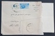 GE - Lebanon 1958 Nice Cover From Philippe Saade Franked BlueWork Stamp 12p50 And Earthquake Tax 2p.50 Sent To ENFE - Lebanon