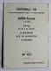 Vignette Type Panini Carte De Football 79 Americana France Janin Pascal SCO Angers - Autres & Non Classés