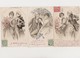 8 Jolies Cartes Fantaisie Dont 7 Envoyées En 1902 Par J.Sarda De Caumont / Couple , Fleurs - Couples