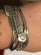 Delcampe - 7 Bracelets Semainier GAS Argent Poids 48 Grammes. - Bracelets