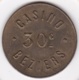 34. Hérault. Casino De Béziers. 30 Centimes, En Laiton - Casino