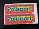 2 AUTOCOLLANTS VINTAGE MOBYLETTE POLISPORT LE PLASTIQUE DE MA MOB MOPED SCOOTER STICKER TUNNING - Autocollants