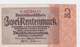 Billet De 2 Rentenmark Pick 174  Du 30-1_1937    Neuf - 1 Rentenmark