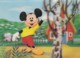Disney Theme, Greetings From Mickey Mouse, 3-D Lenticular C1970s Vintage Postcard - Other & Unclassified
