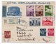 1938 YUGOSLAVIA, CROATIA, HOTEL ESPLANADE ZAGREB TO HEIDELBERG, GERMANY, AIR MAIL, RECORDED - Covers & Documents